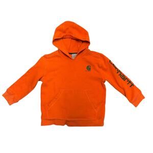 Carhartt Orange Pullover Boys Sweatshirt Hoodie Size 7